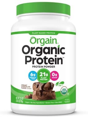 Organic Protein Powder - Creamy Chocolate Fudge (White & Green)